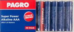 PAGRO Batterie ”Super Power Alkaline AAA” 40 Stück