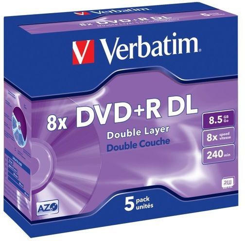 Verbatim DVD 5 Stk 8,5GB Jewel Case