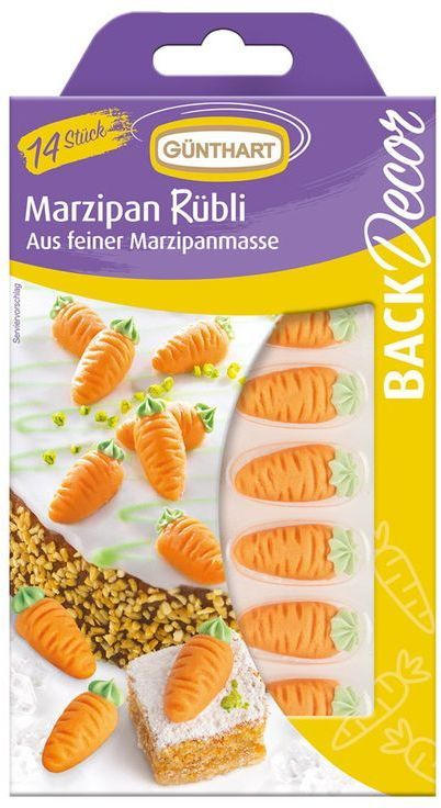 GÜNTHART Figuren aus Marzipan ”Karotten” 14 Stück