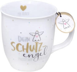 SHEEPWORLD Tasse "Dein Schutzengel" 0,4 Liter weiss