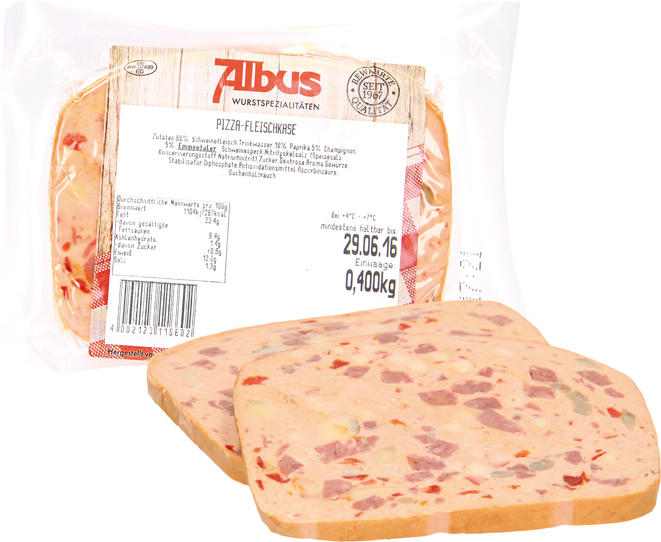 Pizza-Fleischkäse