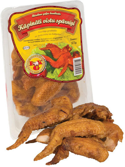 Hähnchenflügel, gewürzt und geräuchert