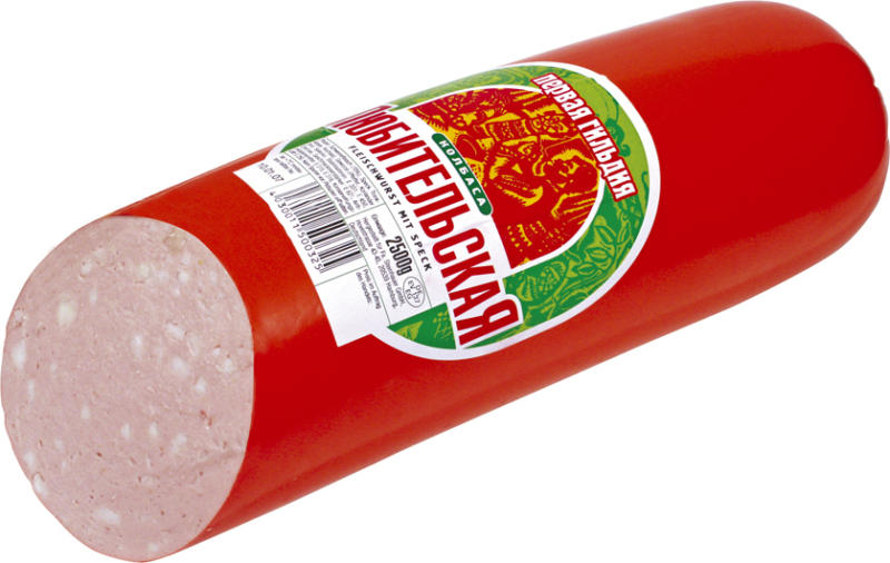Fleischwurst mit Speck