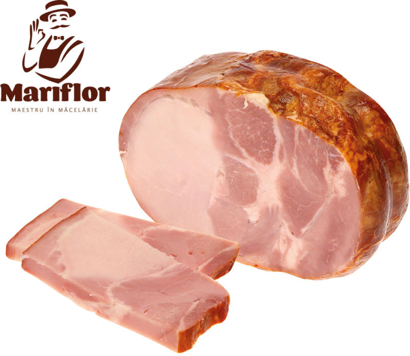 Schweinefleisch gekocht und geräuchertaus Fleischstücken