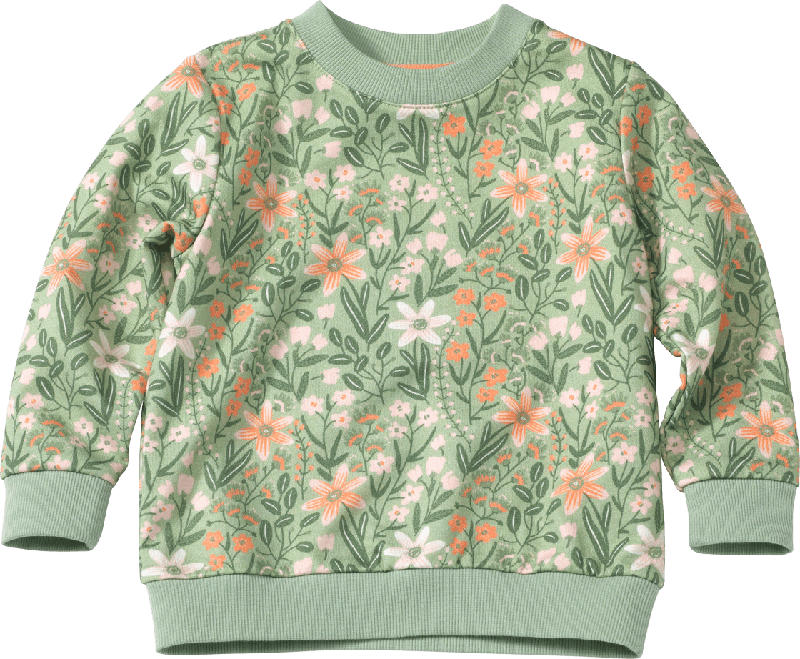 ALANA Kinder Pullover, Gr. 104, in Baumwolle, grün, rosa