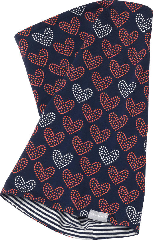 ALANA Kinder Loop Schal, in Bio-Baumwolle und Elasthan, blau, rot