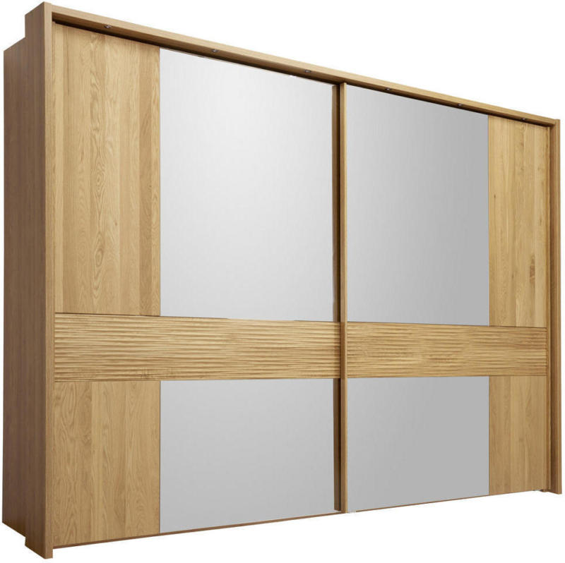 Schwebetürenschrank in Eichefarben