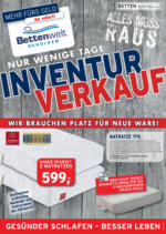 Bettenwelt Schülken Inventurverkauf - bis 30.01.2021