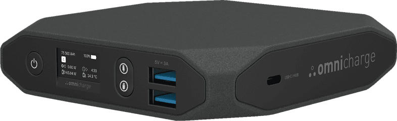 OMNICHARGE Omni 20+ USB-C, 20.000 mAh, 70 Wh Powerbank 20.000 mAh, 70 Wh Schwarz