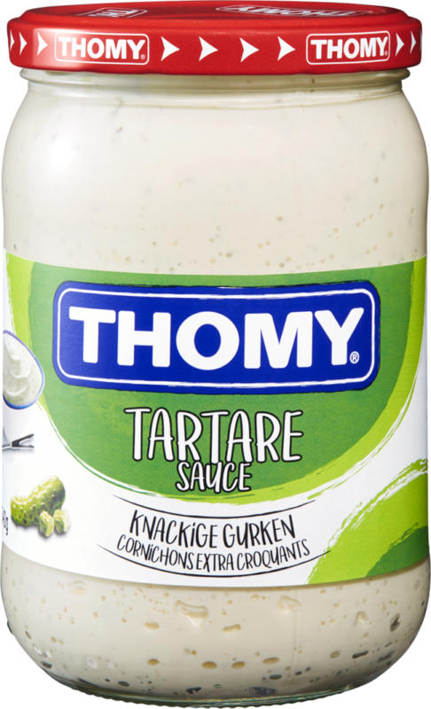 Thomy Sauce Tartare XL, mit knackigen Gurkenstückchen, 540 ml
