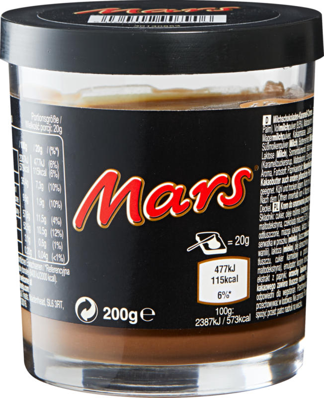 Pâte à tartiner Mars, 200 g