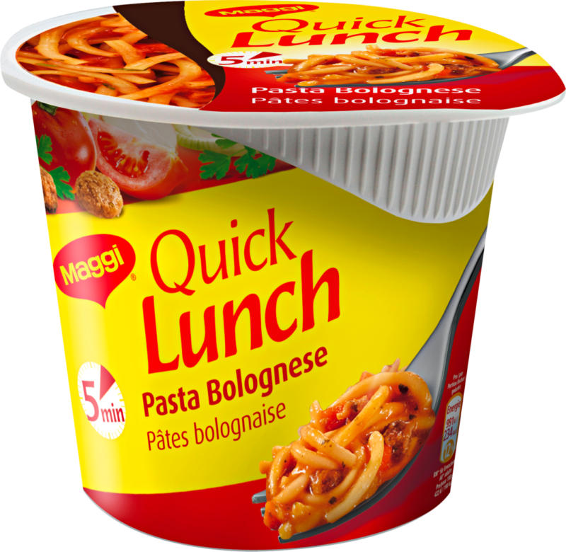 Maggi Quick Lunch, Pâtes bolognaise, 60 g