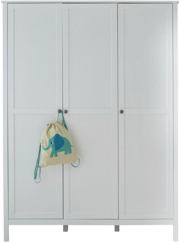 Drehtürenschrank 141cm Ole, Weiß
