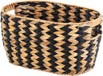 Aufbewahrungskorb MONDALAY braun, schwarz 42x26x22cm