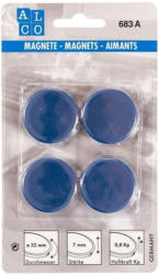 ALCO Magnete Ø 32 mm 4 Stück blau