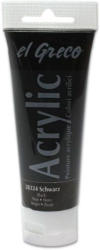 EL GRECO Acrylfarbe 75 ml schwarz