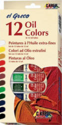 EL GRECO Ölfarben-Set 12 Stück je 12 ml