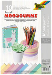 FOLIA Moosgummi ”Pastell” 10 Blatt 20 x 29 cm mehrere Farben