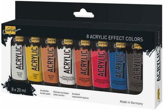 SOLO GOYA Acrylfarben-Set ”Effect Colors” 8 x 20 ml mehrere Farben