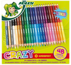JOLLY Buntstifte "Supersticks Crazy" im Kartonetui 24 Stück mehrere Farben