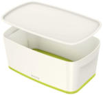 PAGRO DISKONT LEITZ ”My Box” Aufbewahrungsbox mit Deckel 5 Liter weiß/grün