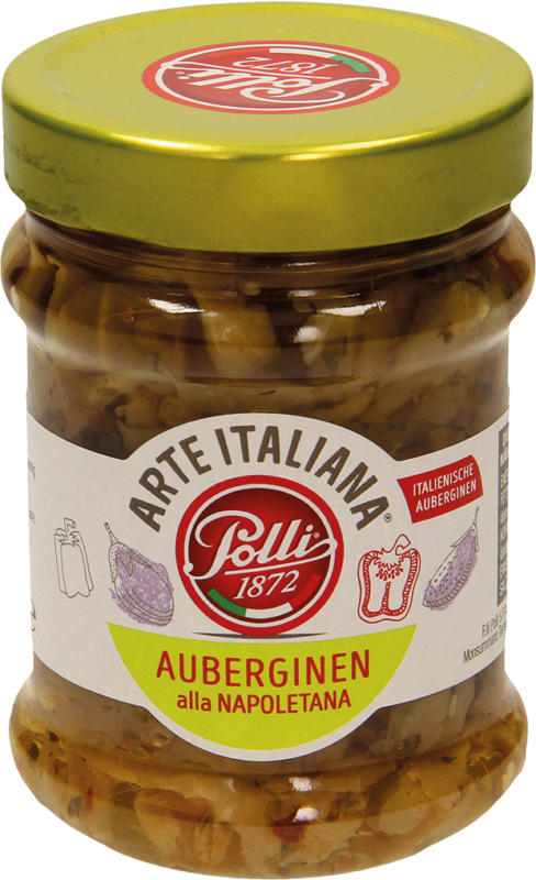 Auberginen in Sonnenblumenöl