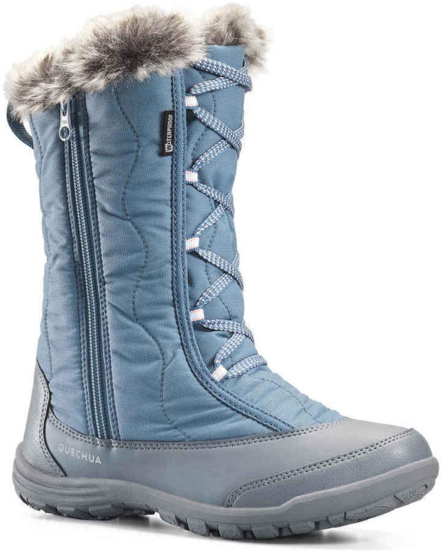 Schneestiefel SH500 X-Warm Wasserdicht Zip Kinder