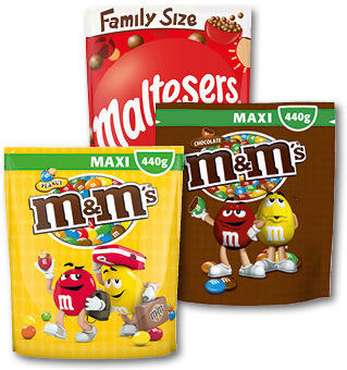 M&Ms FAMILY PACK 340-440G