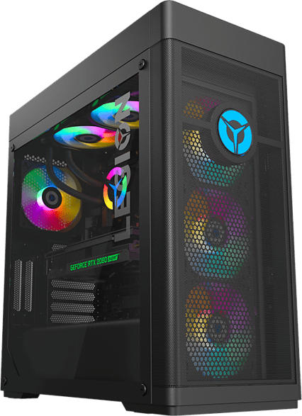 Gaming PC Legion T7, i7-10700K, 32GB RAM, 1TB SSD, RTX 3080, Wasserkühlung, Schwarz (90Q8004DGE)