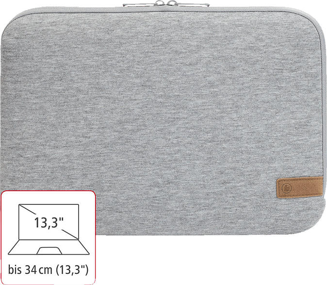 HAMA Jersey Notebooktasche, Sleeve, Hellgrau