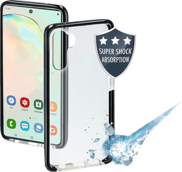 HAMA Protector , Backcover, Samsung, Galaxy Note 10, Thermoplastisches Polyurethan, Schwarz/Transparent
