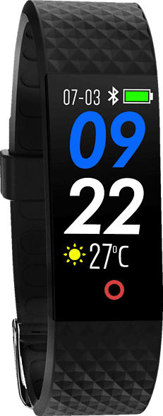 SWISSTONE SW 320 HR Fitnesstracker, Thermoplastische Polyurethan, 220 mm, Schwarz