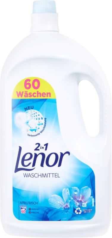 Lenor Flüssigwaschmittel 2in1 Aprilfrisch, 60 Waschgänge, 3,3 Liter