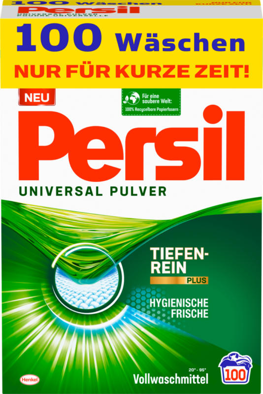 Persil Waschpulver Universal, 100 Waschgänge, 6,5 kg