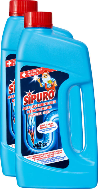 Sipuro Power Gel Abflussreiniger, 1 Liter