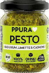 PPURA Pesto Basilikum mit Limette & Cashews