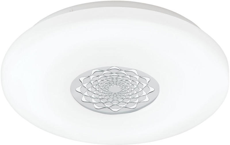 LED-Deckenleuchte „Capasso 1“, mit Glitzer, Ø40cm, weiß Ø 40 cm