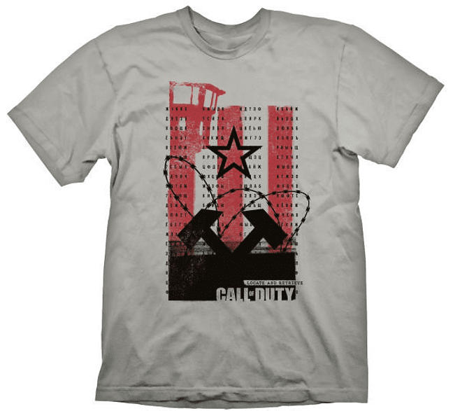 "GAYA ENTERTAINMENT Call of Duty: Cold War T-Shirt ""Wall"" Light Grey XL T-Shirt, Grau"