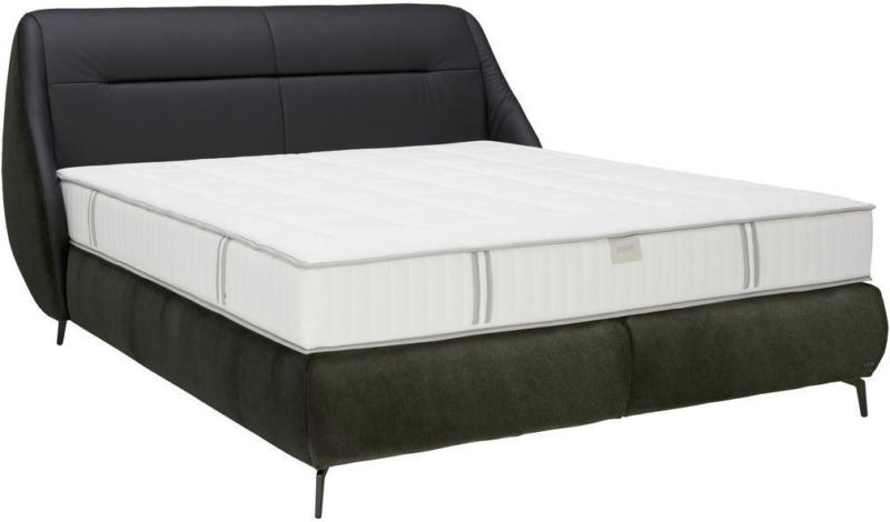 Boxspringbett 180/200 cm in Anthrazit, Schwarz