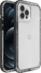 LIFEPROOF Next , Backcover, Apple, iPhone 12 Pro Max, Kunststoff/Thermoplastisches Polyurethan, Transparent/Schwarz