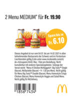 McDonald’s McDonald's Gutscheine - al 14.02.2021