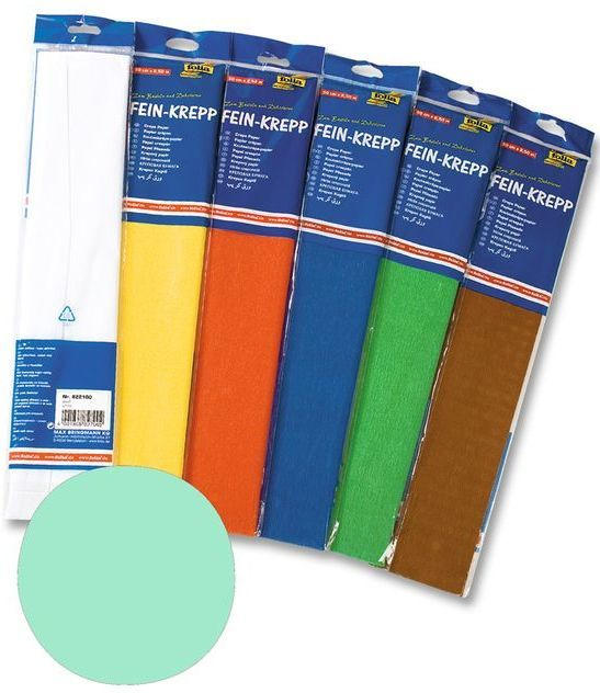FOLIA Fein-Krepp 50 x 250 cm weißgrün