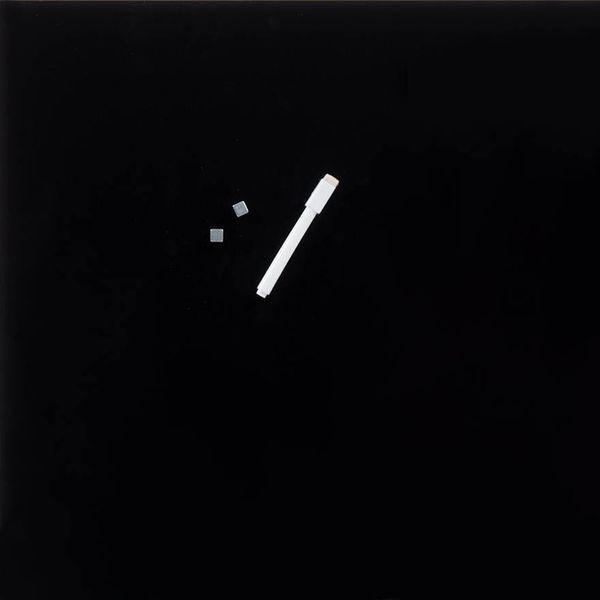 ALCO Glasmagnettafel 48 x 48 cm inkl. Stift und 2 Magnete schwarz