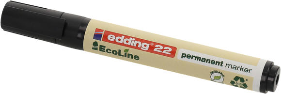 EDDING Permanentmarker 22 ”Ecoline” Keilspitze 1-5 mm schwarz