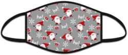Mund-Nasen-Maske für Erwachsene "Hohoho" grau