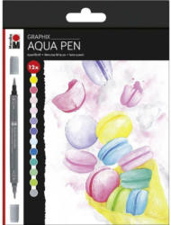 MARABU Graphix Aquarellstifte-Set "Aqua Pen - Ice Ice Baby" 12 Stück