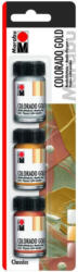 MARABU Metallic-Effektfarbe-Set "Colorado Gold Classics" 3 x 15 ml