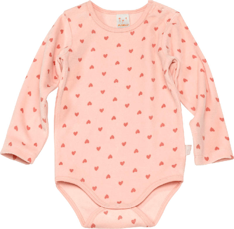 PUSBLU Baby Body, Gr. 86/92, in Bio-Baumwolle und recyceltem Polyester, rosa