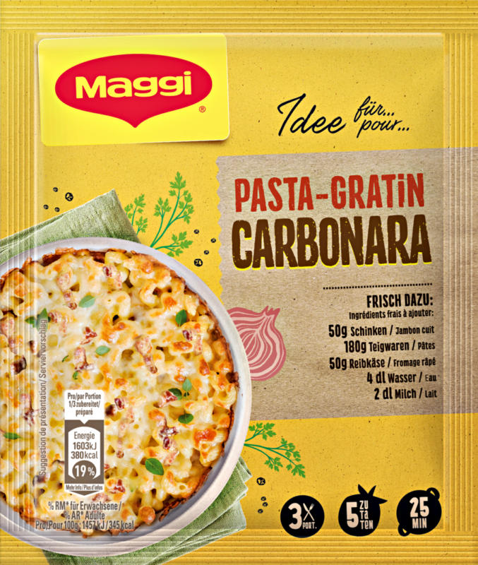 Maggi Mix, Pasta-Gratin Carbonara, 38 g