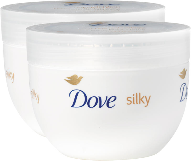Dove Körperpflege, Body Cream, seidig, 2 x 300 ml